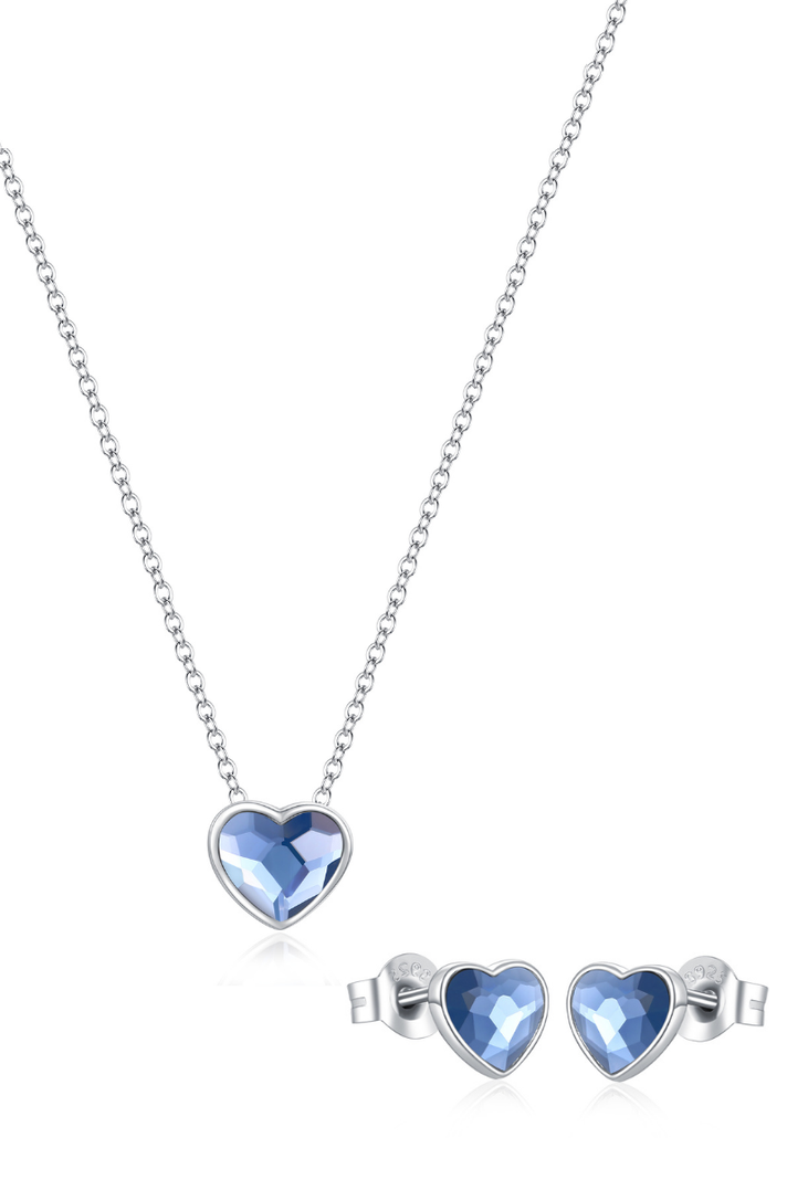 Conjunto Vanité Nice Blue Plata Italiana