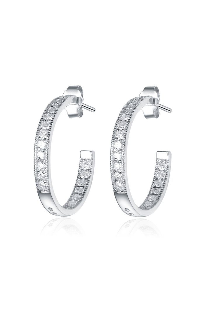 AROS MUJER ARGOLLAS PLATA ITALIANA - BLANCO-0