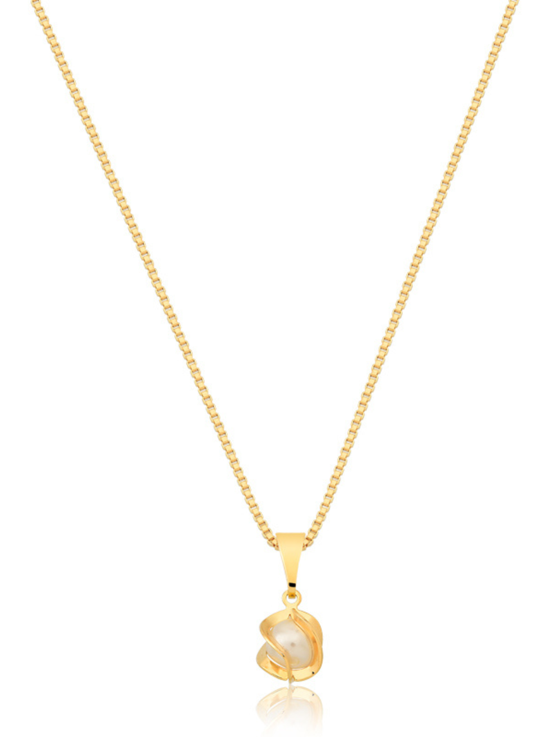 Collar Vanité Pearl Oro Laminado-1