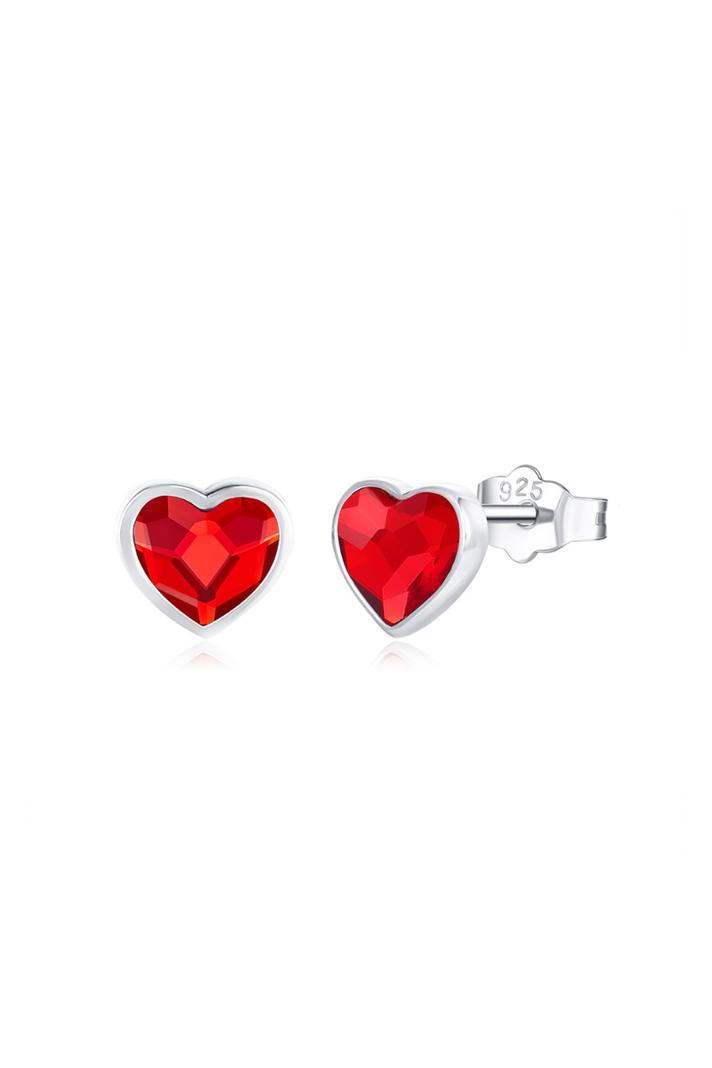 Aros Vanité Nice Red Plata Italiana