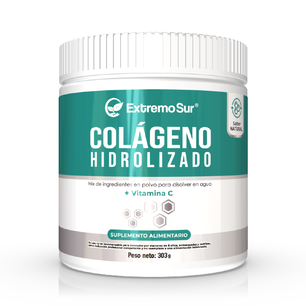 Colágeno Hidrolizado + Vitamina C 303 gr - Sabor Natural-0