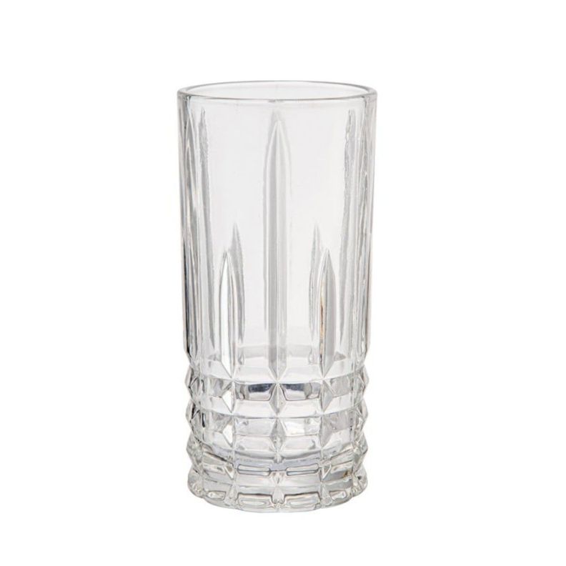 Set 6 Vasos Alto 36cl Vintage Vidrio Transparente FTA-0