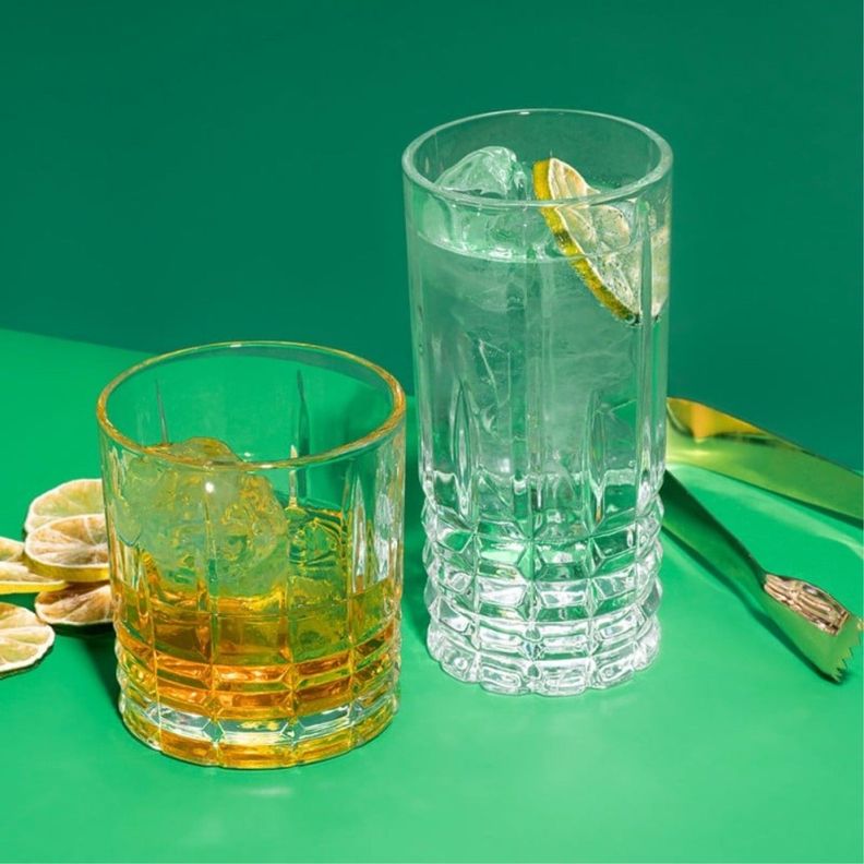 Set 6 Vasos Alto 36cl Vintage Vidrio Transparente FTA-1