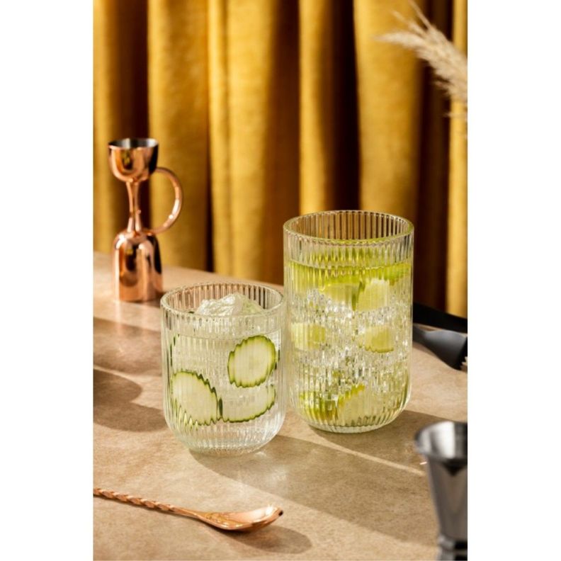 Set 6 Vasos Altos 43 cl Vidrio Transparente Lugano-1