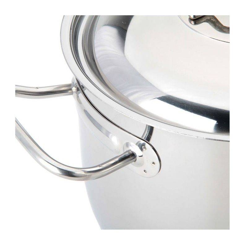 Olla con Tapa y Asas 6,5lt Acero Inoxidable 24x15cm Lacor-1