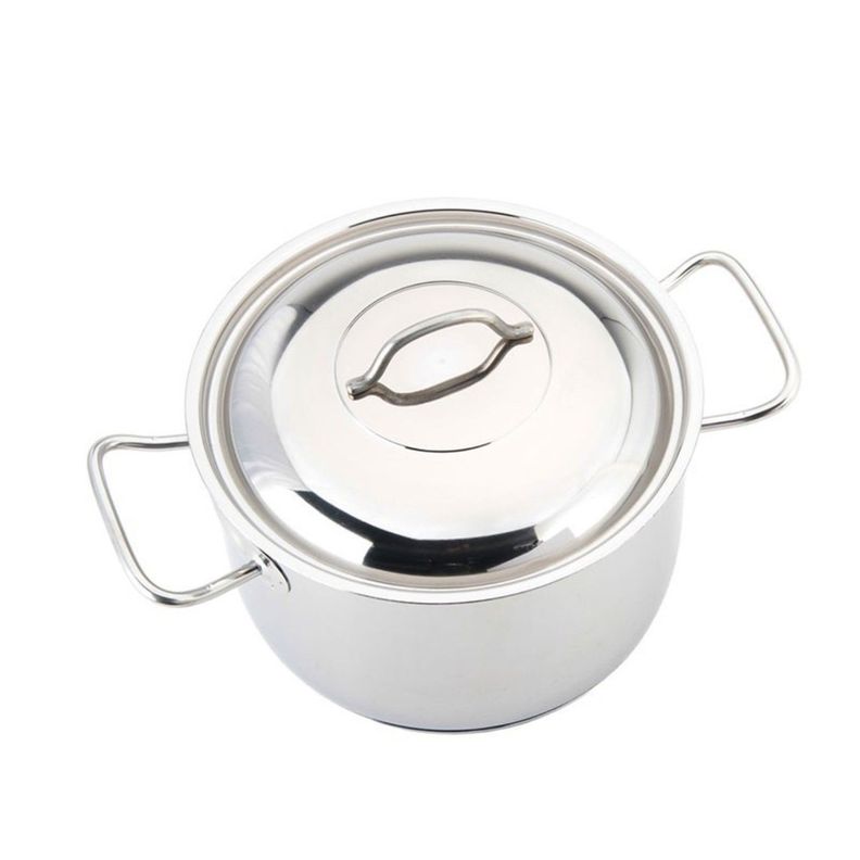 Olla con Tapa y Asas 6,5lt Acero Inoxidable 24x15cm Lacor-2