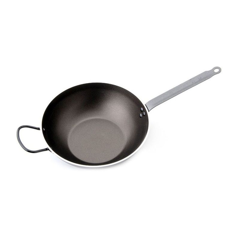Wok Aluminio 30cm Negro Robust Lacor-2