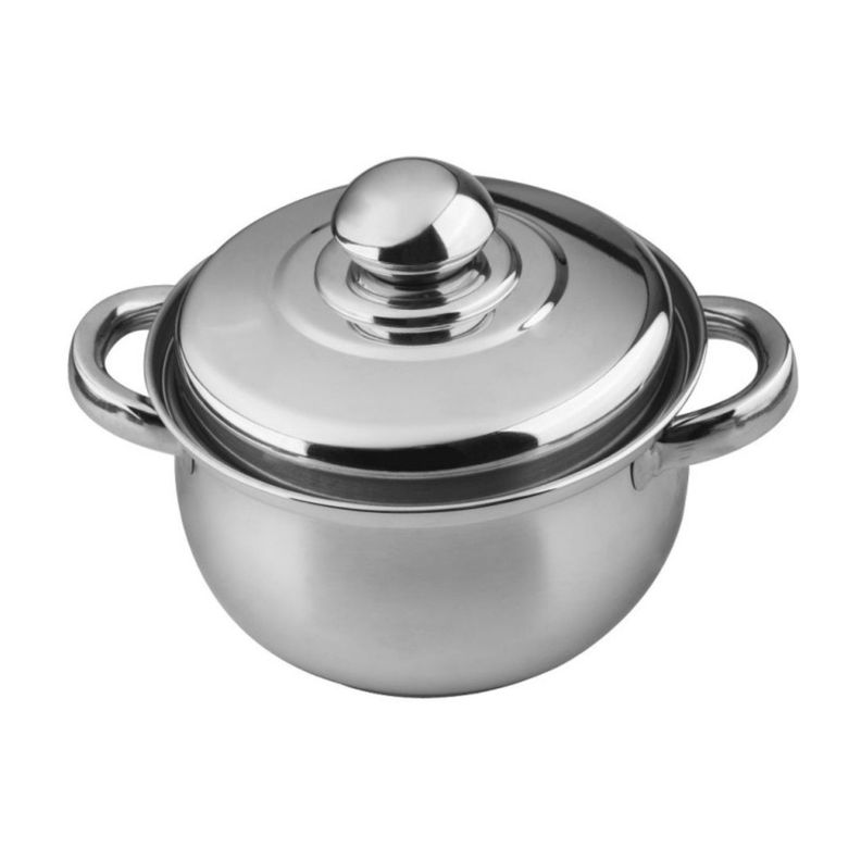 Cacerola 2lt 16x10cm Acero Inoxidable Gris Wolfen-2