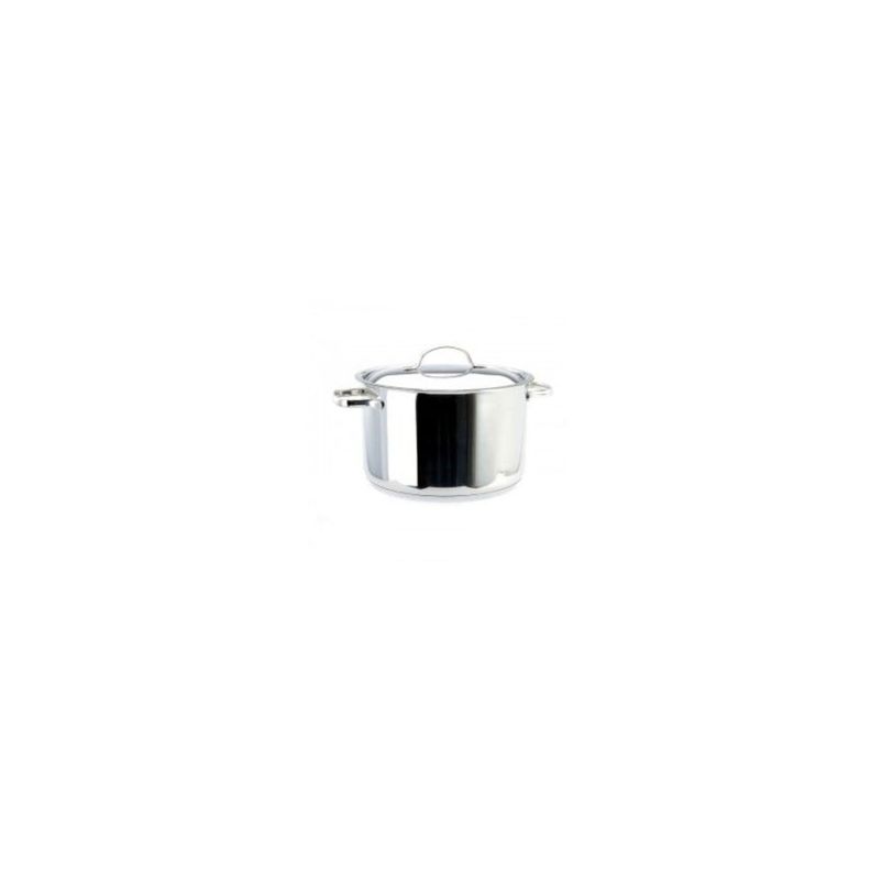 Cacerola Baja con Tapa 14lt Acero Inoxidable 36x14cm Wolfen-0