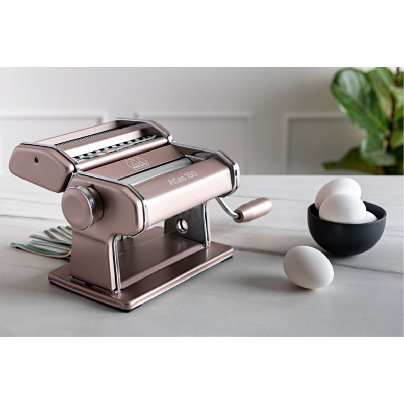 Máquina para Pastas Atlas 150 Powder Acero Rosada Marcato-1