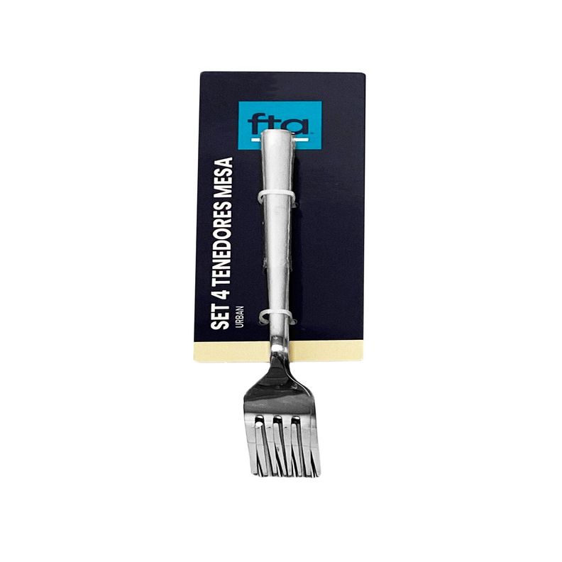 Pack 4 Tenedores Mesa Urban Acero Inoxidable Gris FTA-1