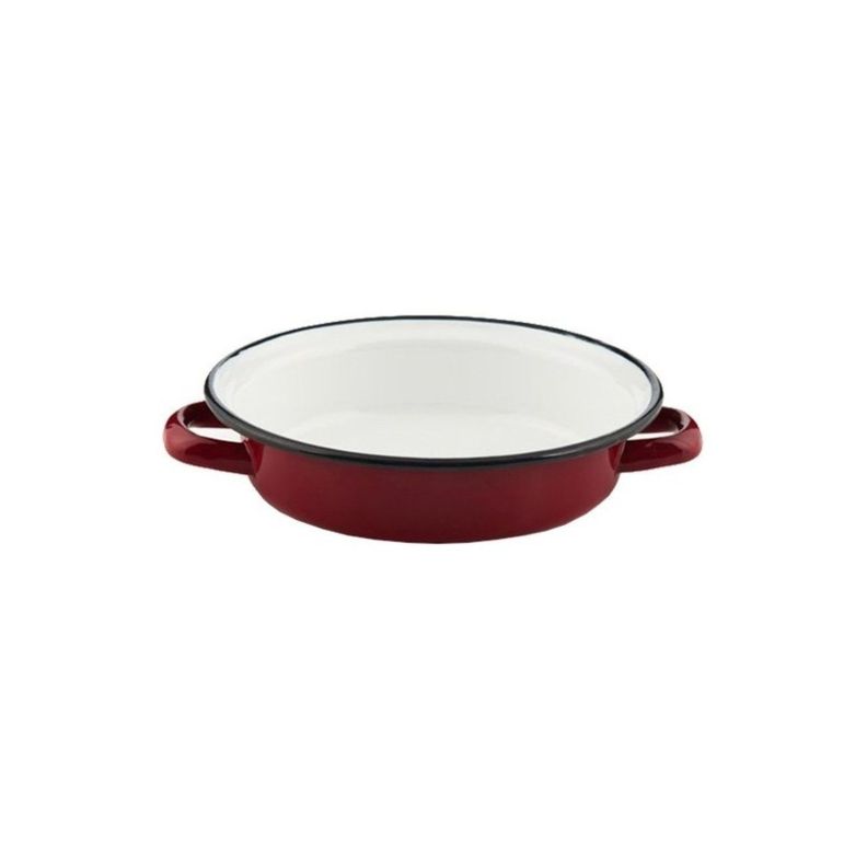 Paila Acero Esmaltado Rojo 14cm Ibili-0