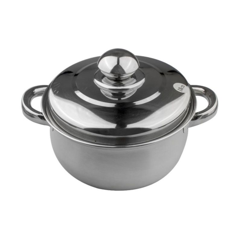 Cacerola 2,5lt 18x10,5cm Acero Inoxidable Gris Wolfen-2