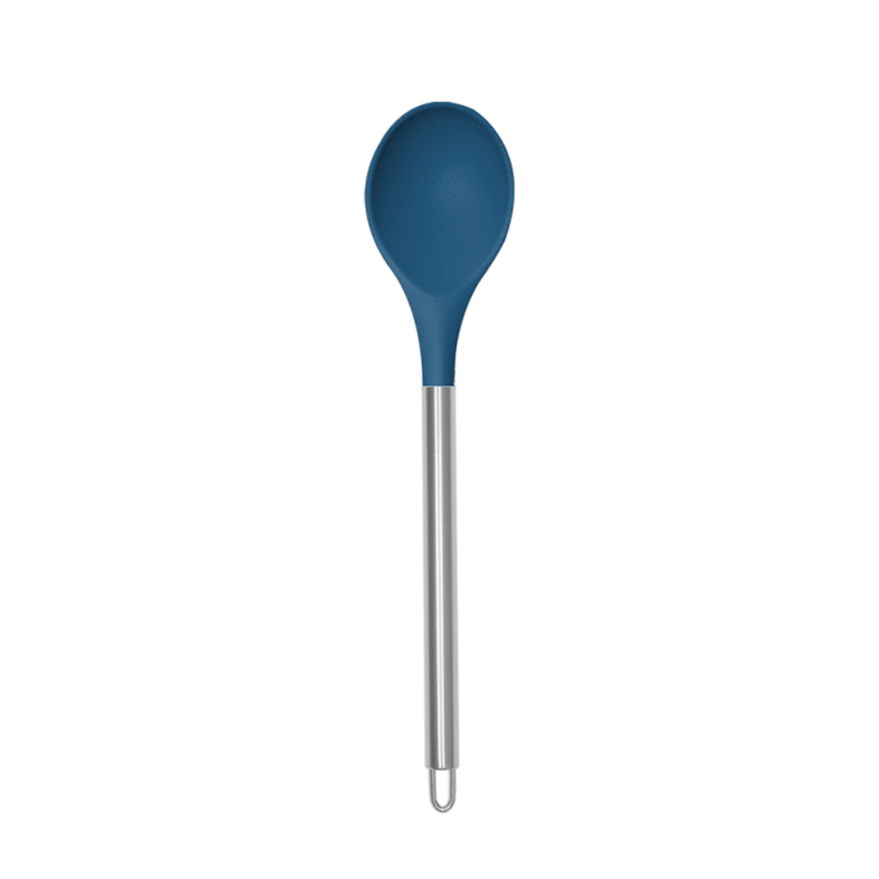 Cuchara Silicona Mango Acero Azul FTA