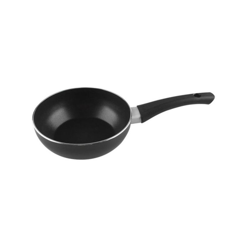 Wok Mini Aluminio Antiadherente 16cm Negro Indubasic Ibili-0