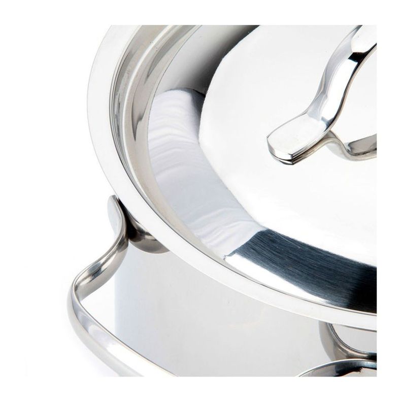 Olla Recta con Tapa 4,5lt Acero Inoxidable 20cm Basic Lacor-1