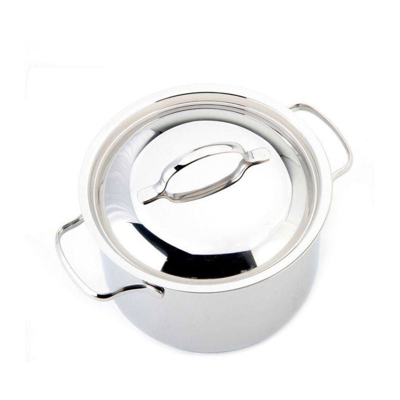 Olla Recta con Tapa 4,5lt Acero Inoxidable 20cm Basic Lacor-2