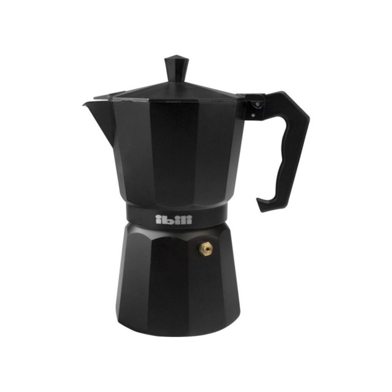 Cafetera Italiana Express Aluminio 0,3lt Negro Ibili-3