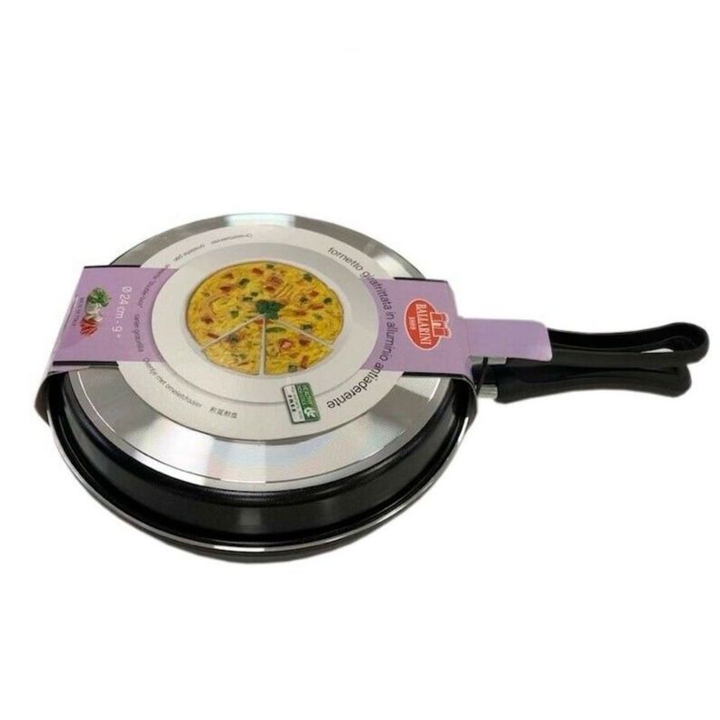 Sartén Doble 24cm Negro Aluminio Ballarini-0