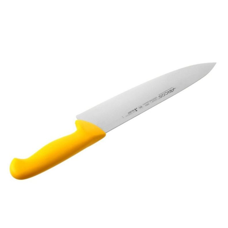 Cuchillo Medio Golpe Amarillo 25cm Acero Inoxidable Arcos-2