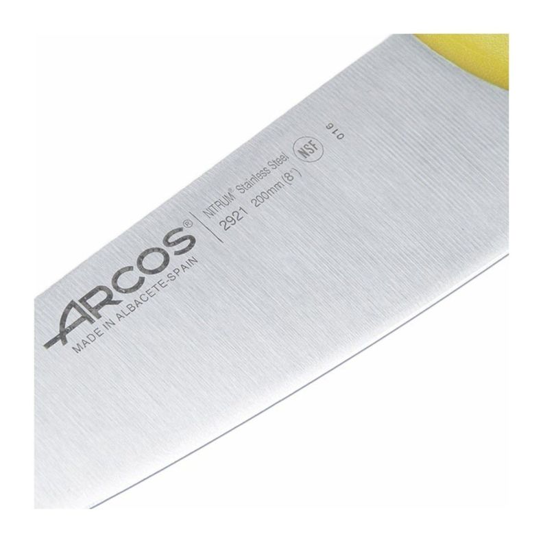 Cuchillo Medio Golpe Amarillo 20cm Acero Inoxidable Arcos-1