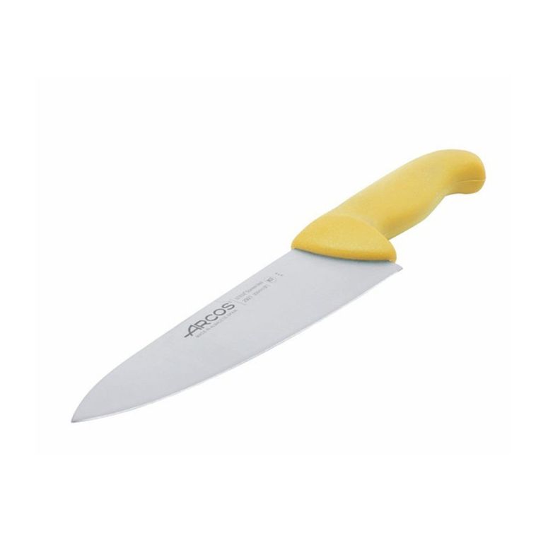 Cuchillo Medio Golpe Amarillo 20cm Acero Inoxidable Arcos-2
