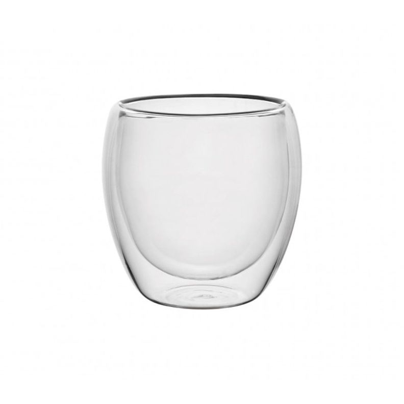 Set 2 Pzs Tazas Doble Pared 80ml Vidrio Borosilicato Lugano-2