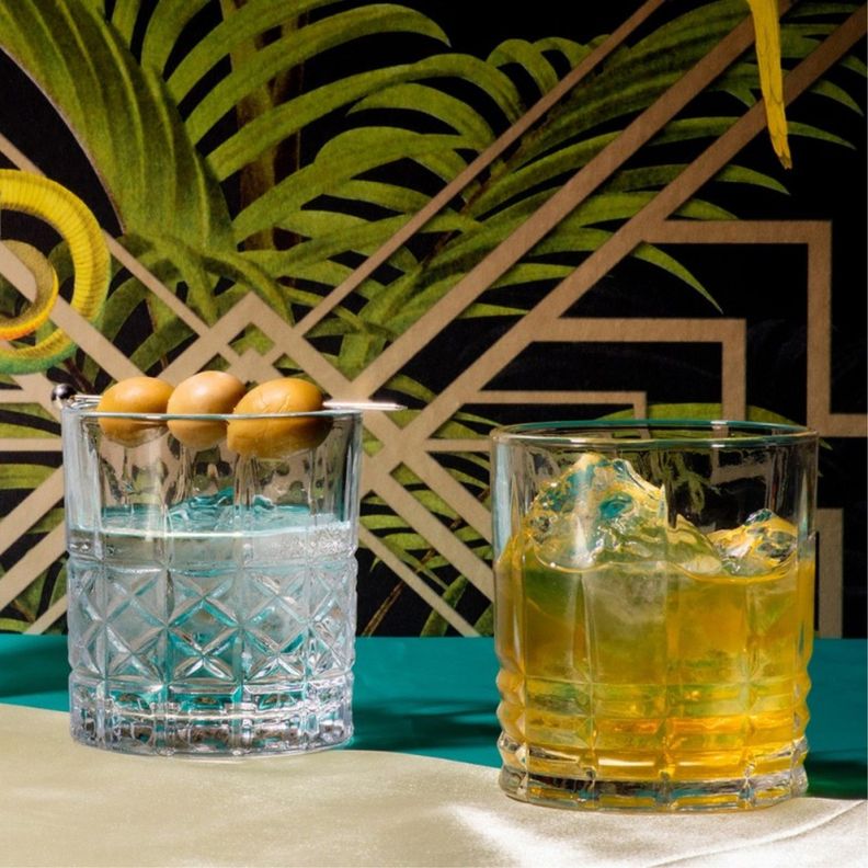 Set 6 Vasos Bajo 33cl Vintage Vidrio Transparente FTA-1