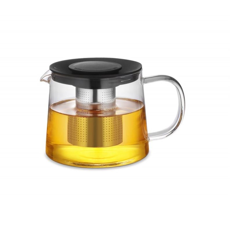 Tetera 1lt Vidrio Borosilicato Bristol Lugano Transparente