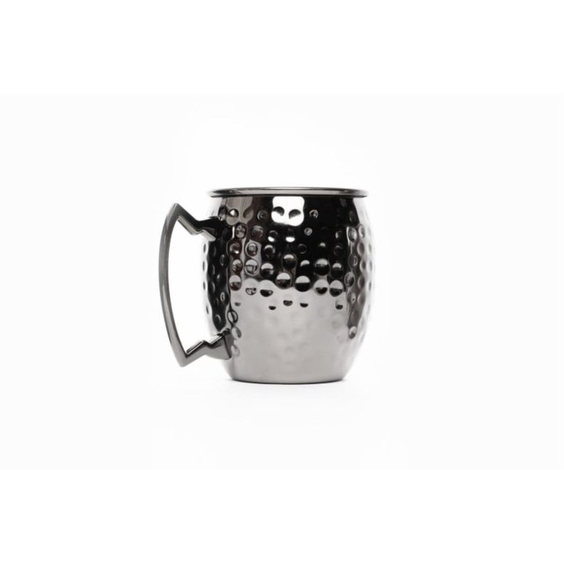 Jarra 500ml Martillado Negro Brillante Moscow Mule Lugano