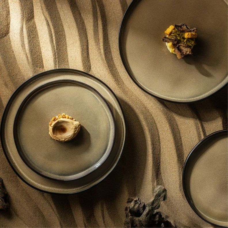 Set 6 Platos 26,5cm Desierto Cerámica Lugano-1