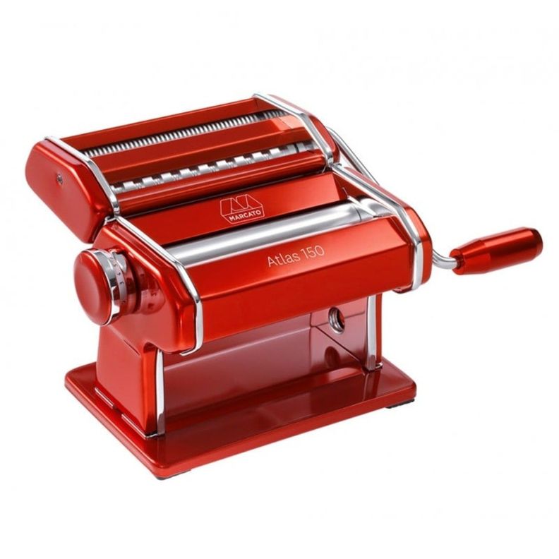 Máquina Pastas Atlas 150 Acero Inoxidable Rojo Marcato-0
