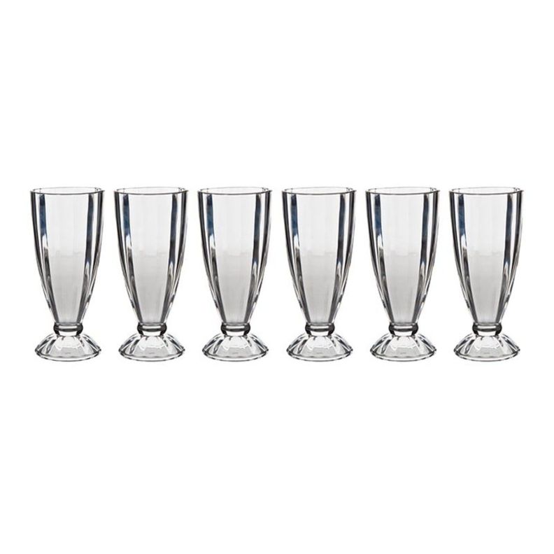 Set 6 Copas 35cl Milk Shake Vidrio Transparente FTA-0