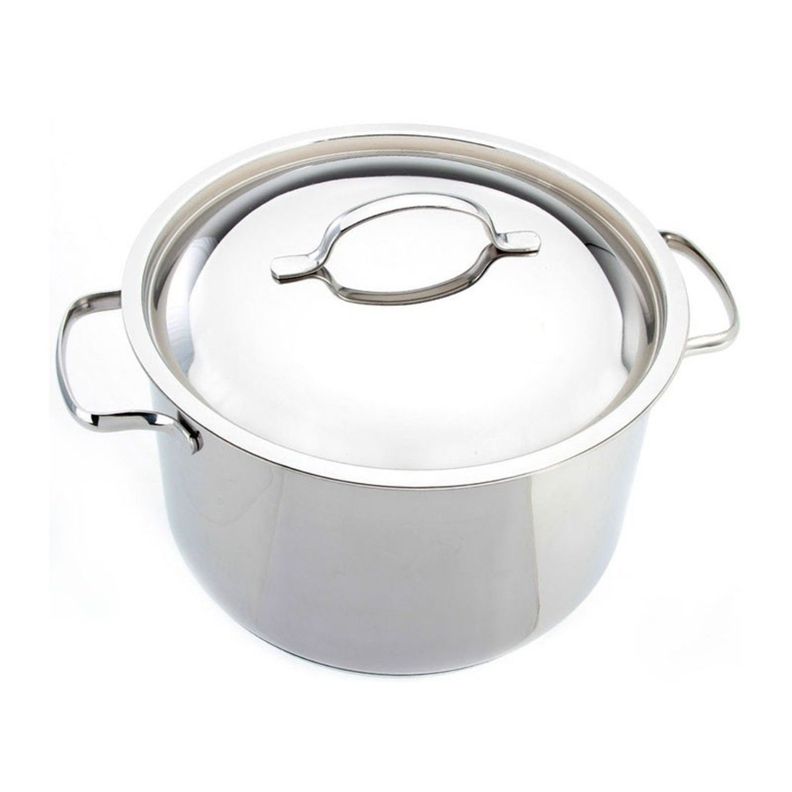 Olla Recta con Tapa 6,5lt Acero Inoxidable 24cm Basic Lacor-2