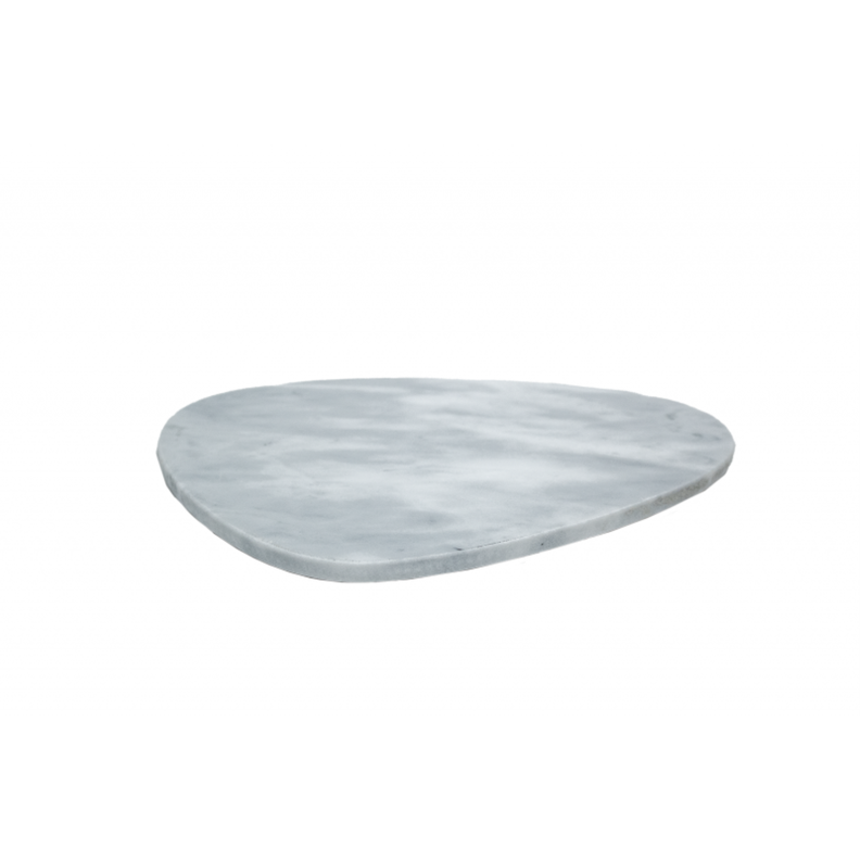 Tabla para Picar Irregular 30x25cm Marmol Blanco Lugano-3