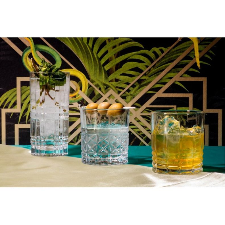 Set 6 Vasos Alto 36cl Vintago Vidrio Transparente FTA-1
