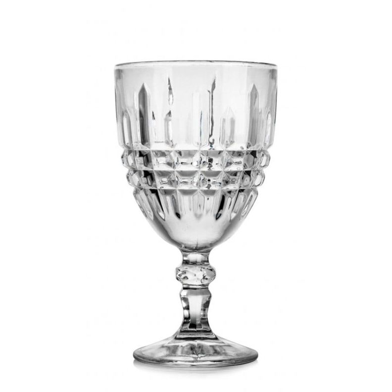 Set 6 Copas Agua 34,2cl Vintage Vidrio Transparente FTA-0