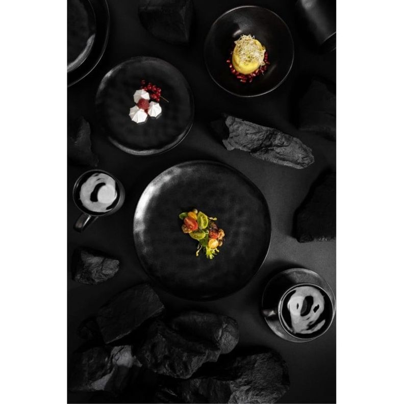 Set 6 Platos 28cm Carbón Cerámica Premium Lugano-2