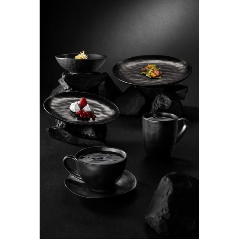 Set 6 Platos 28cm Carbón Cerámica Premium Lugano-3