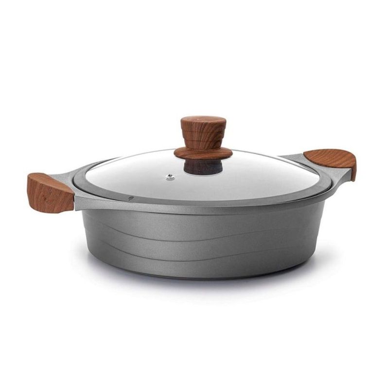 Cacerola Aluminio Fundido 28cm Stilo Lacor-0