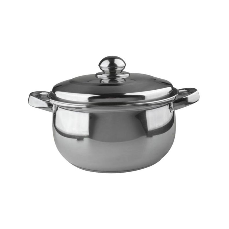 Cacerola 4lt 22x12cm Acero Inoxidable Wolfen-0