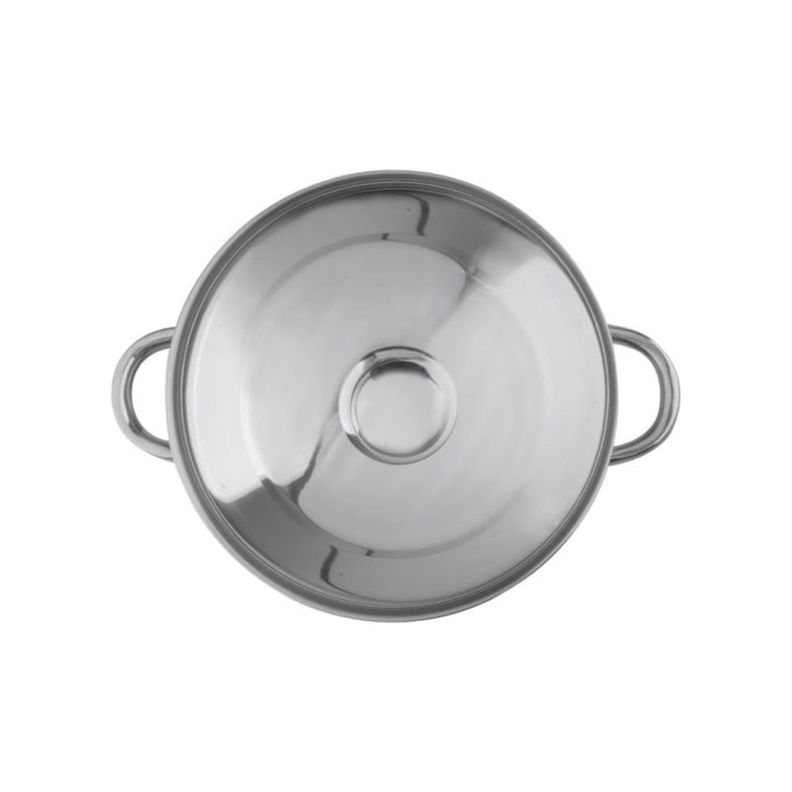Cacerola 5,5lt Acero Inoxidable 24x13cm Gris Wolfen-1