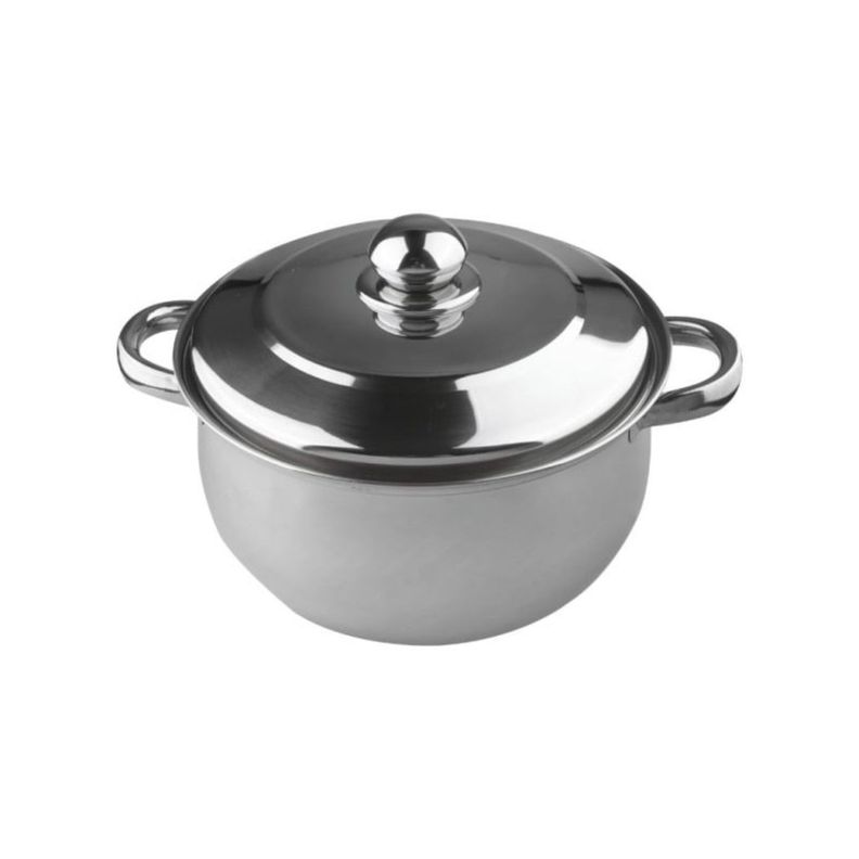 Cacerola 5,5lt Acero Inoxidable 24x13cm Gris Wolfen-2