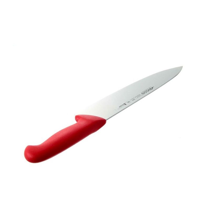 Cuchillo Medio Golpe Rojo 25cm Acero Inoxidable Arcos-3