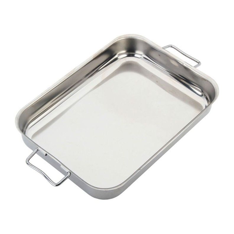 Asadera de Acero Inoxidable 35x26x5,33cm Lacor-0