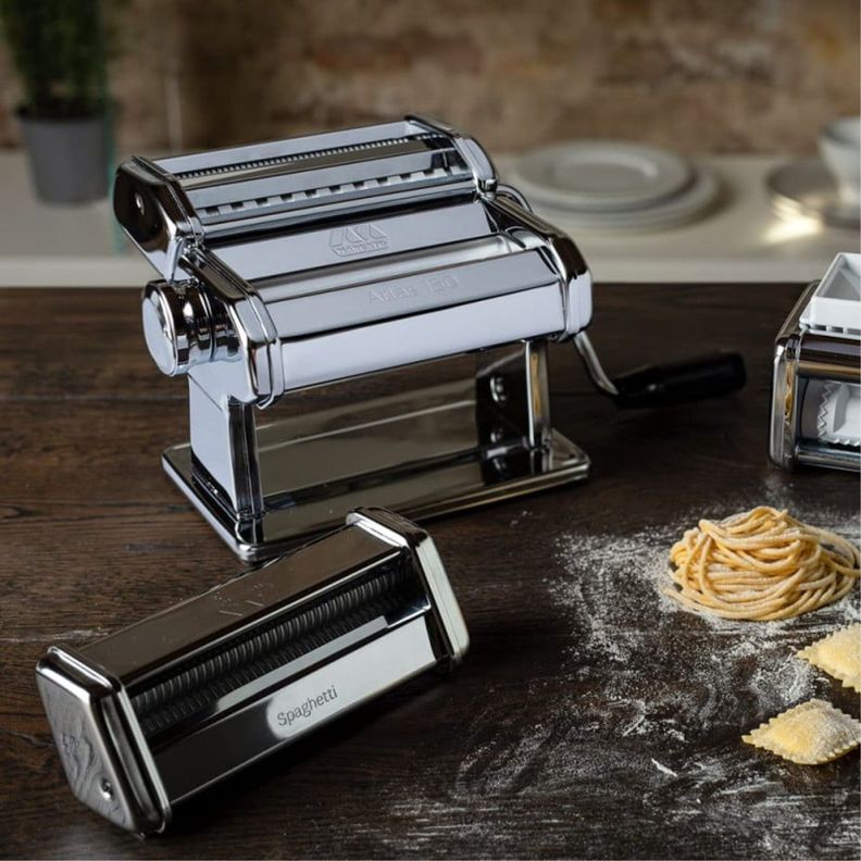 Máquina Pastas 5 Tipos Atlas 150 Acero Marcato-1