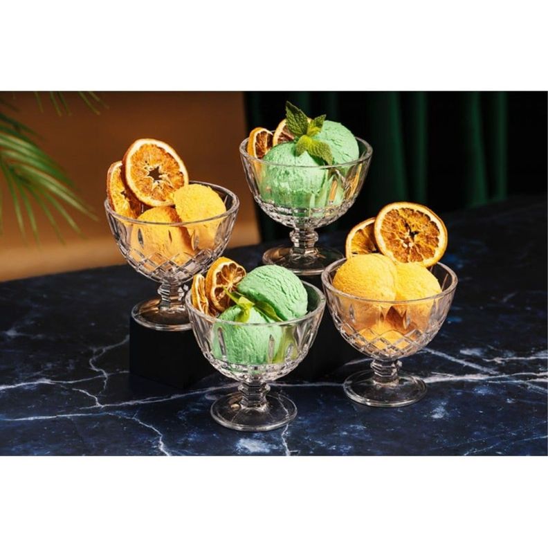 Set 6 Copas Helado 28,6cl Vintage Vidrio FTA-1