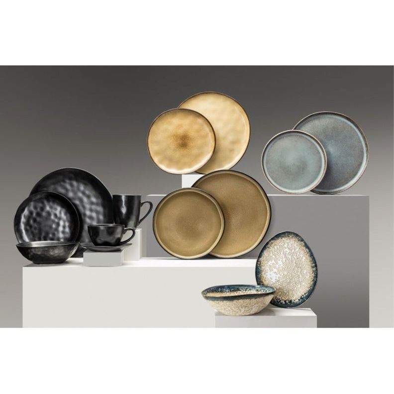 Set 6 Bowls Oval 20,5x17cm Volcano Cerámica Premium Lugano-2