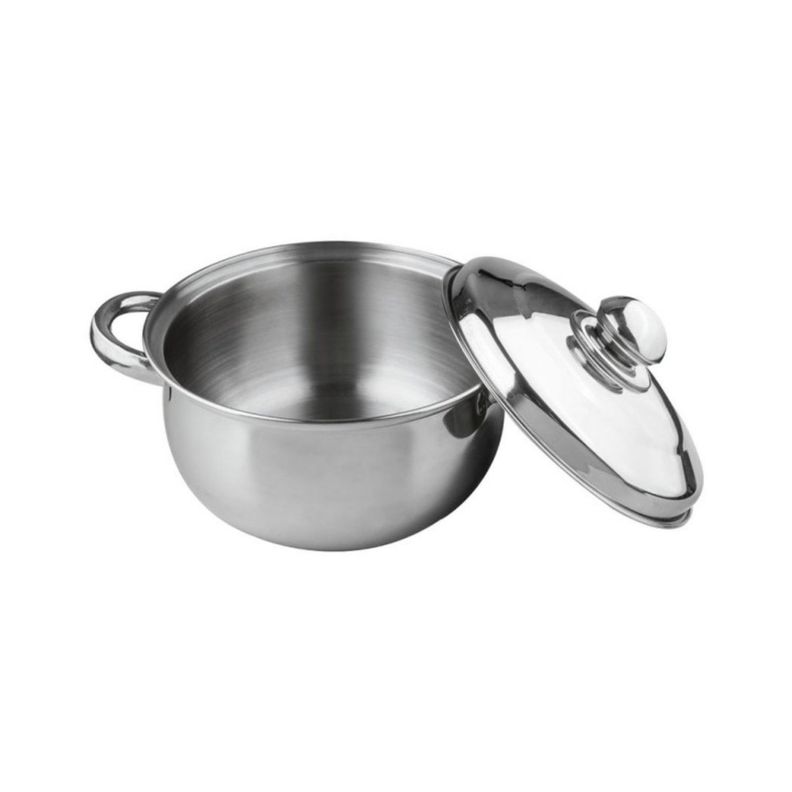 Cacerola 3,5lt 20x11cm Acero Inoxidable Gris Wolfen-2