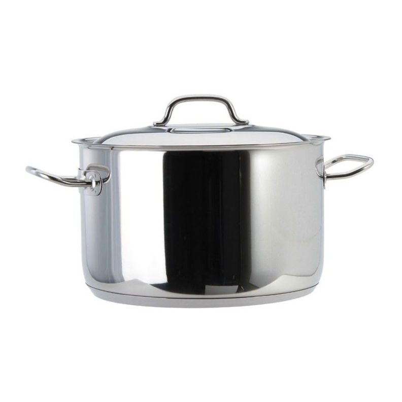 Olla con Tapa y Asas 10lt Acero Inoxidable 28x17cm Lacor-0